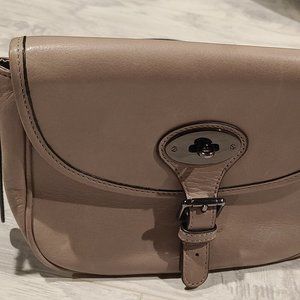 Danier genuine leather taupe crossbody bag